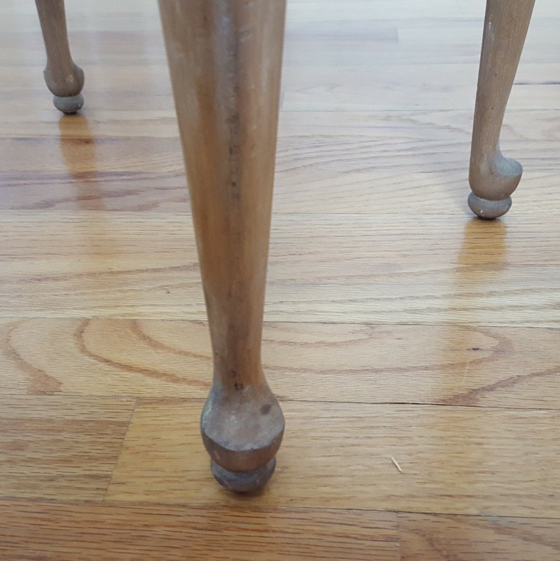 Vintage Two Tier Solid Side Table 1940s/50s Farmhouse/Beach House Lovely Patina! gallery