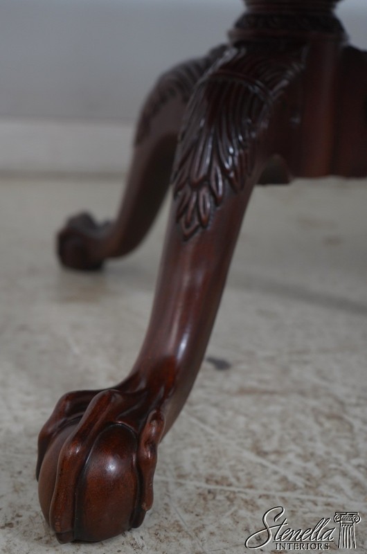 L69926: COUNCILL CRAFTSMEN Mahogany Inlaid Double Pedestal Dining Table gallery