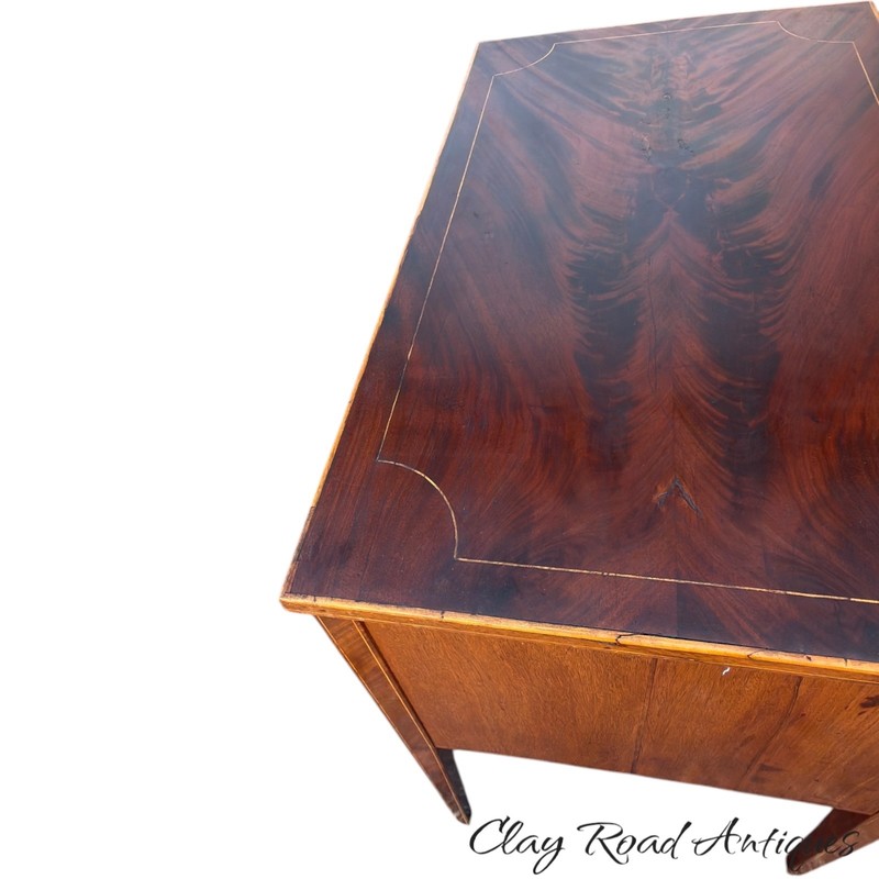 Antique Hepplewhite server dressing table stand mahogany line inlaid 1800s fine gallery