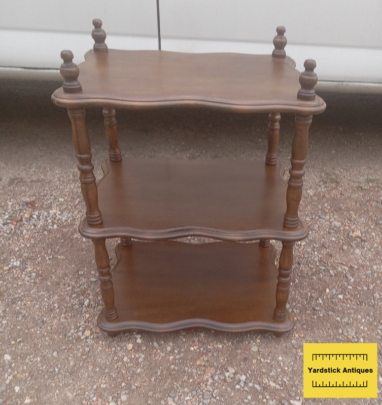 Mahogany 3-tier Bookshelf Table / Side Table (BST-2)