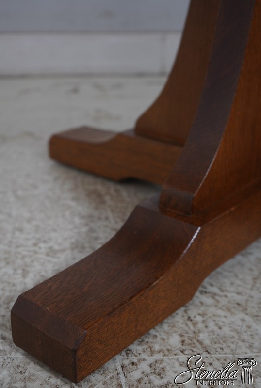 70250: STICKLEY Round Mission Oak Dining Room Table gallery