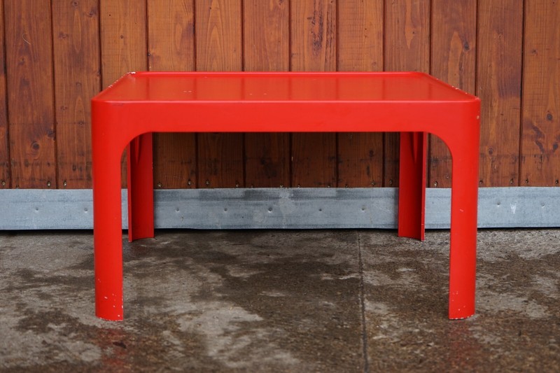 Vintage Side Table Peter Ghyczy Coffee Table Space Age 70s Retro Horn