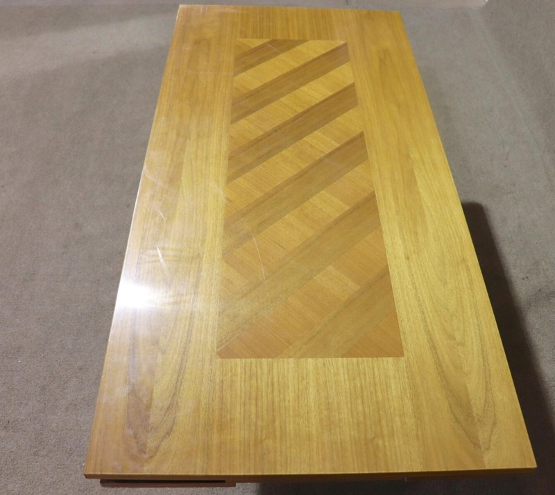 Expanding Coffee Table w/ Parquet Top gallery