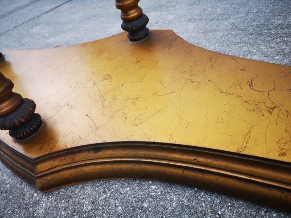 Hollywood Regency Glass Top / Serpent Legs COFFEE TABLE & END TABLE matched set gallery