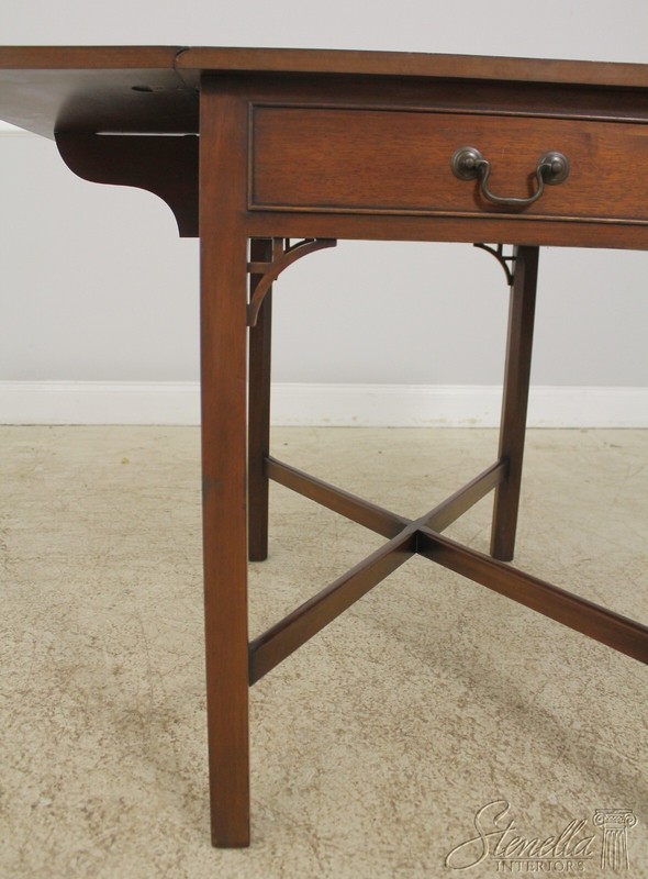 F55946EC: KITTINGER Chippendale Mahogany Pembroke Table gallery