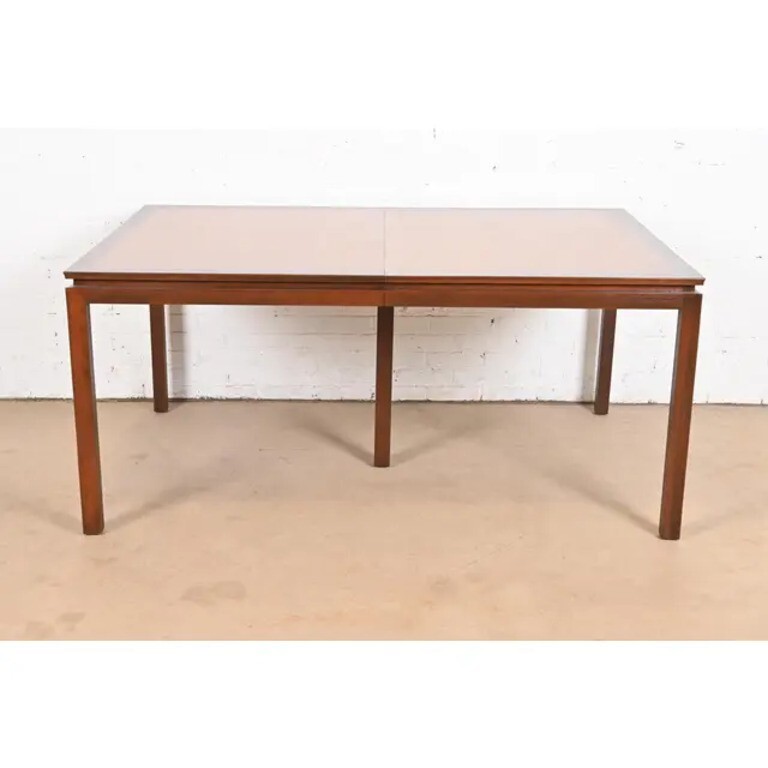Edward Wormley for Dunbar Mid-Century Modern Walnut Dining Table, Refinished gallery