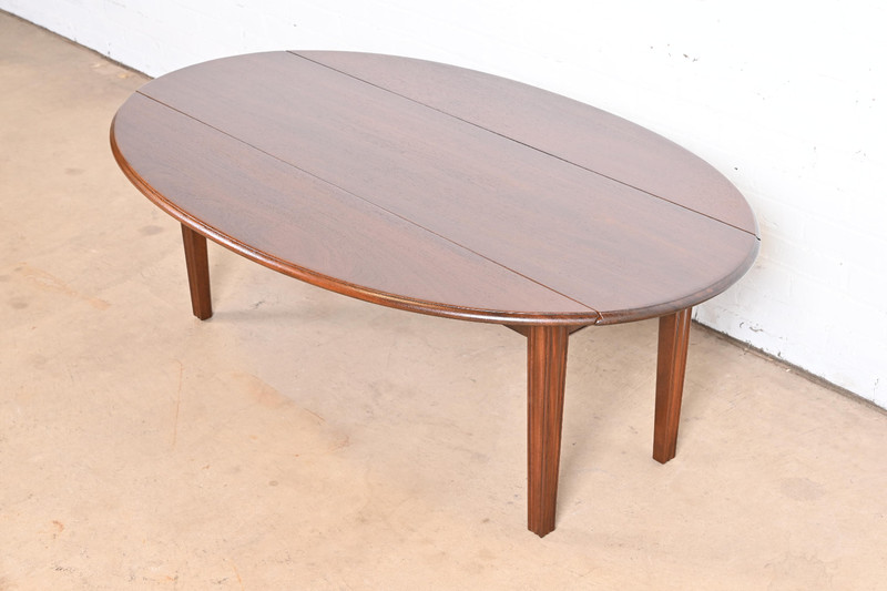 Kittinger American Colonial Mahogany Drop Leaf Coffee Table, Newly Refinished