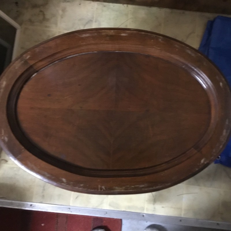 Antique Tray Table removable glass top gallery