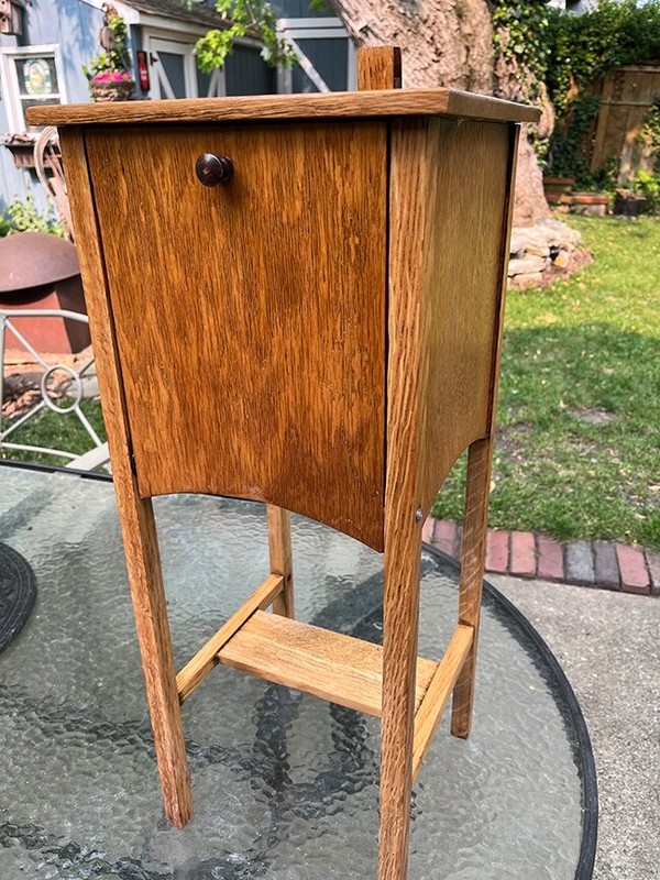 Antique Mission Style Cigar/Cannabis Stand/Plant Stand/Nite Table gallery