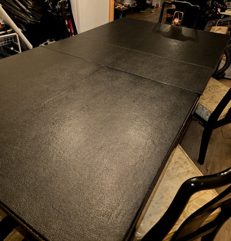 AntiqueBlack lacker with mother of pearl inley oriental dining room table gallery