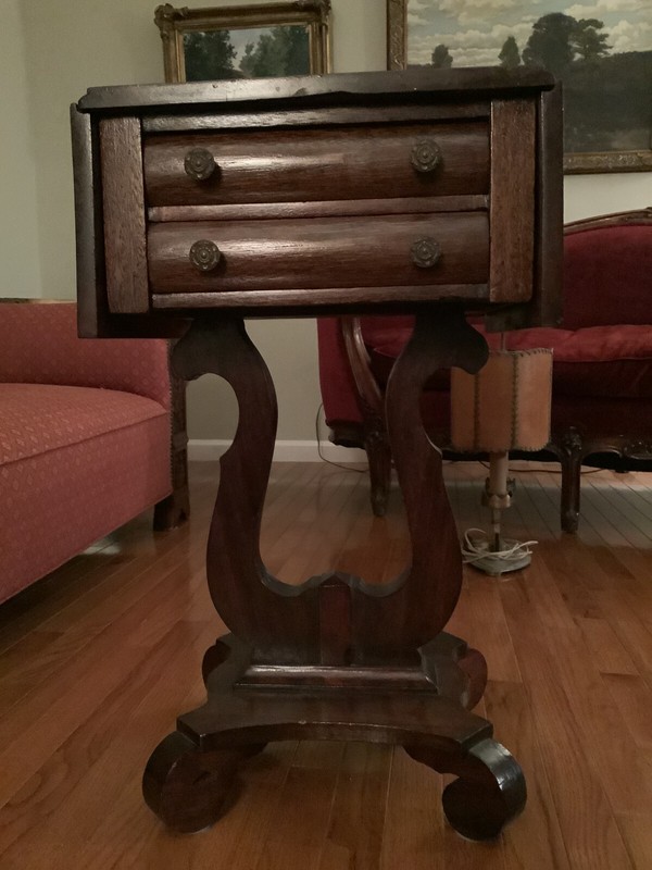 antique drop leaf dining table