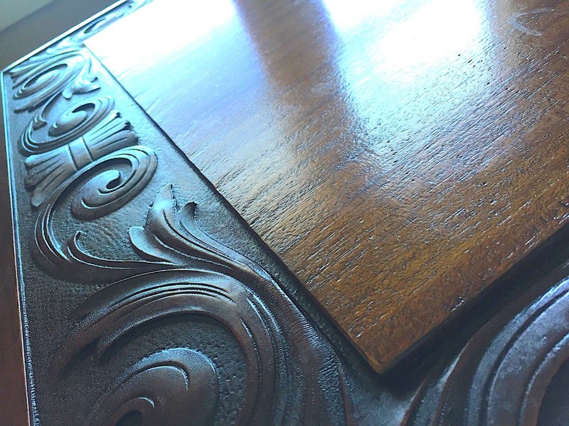Early 20th century Mahogany Library Table, Partners Desk, B.C. Co. No. 690 gallery