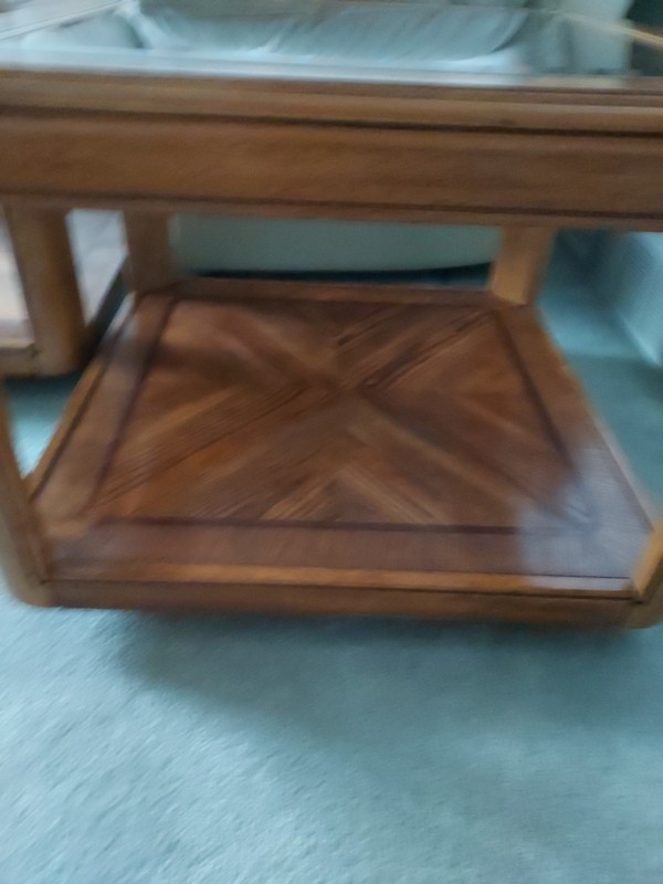 Oak Table Set, 4pc.set, Excellent Condition, Hard Wood Oak, gallery