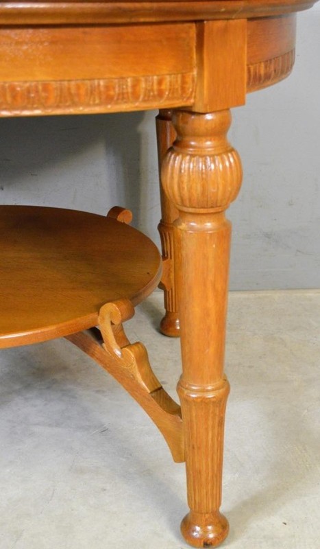 Antique Entrance Tables, Oak Center Tables – Rare #21176 gallery