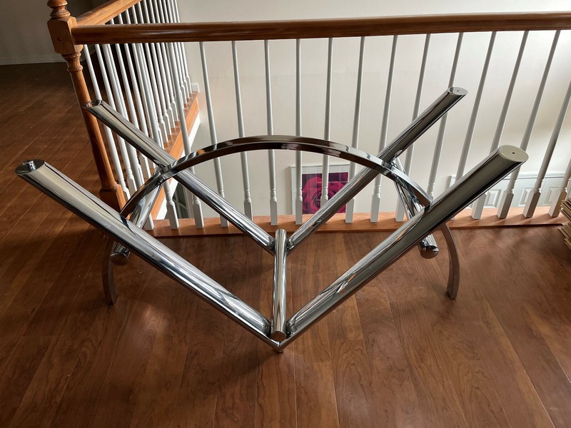 Romeo Rega style Chrome table base