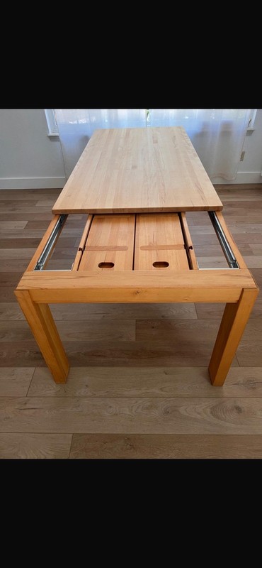 Wood Table Imported From Germany, Europe With Extension gallery