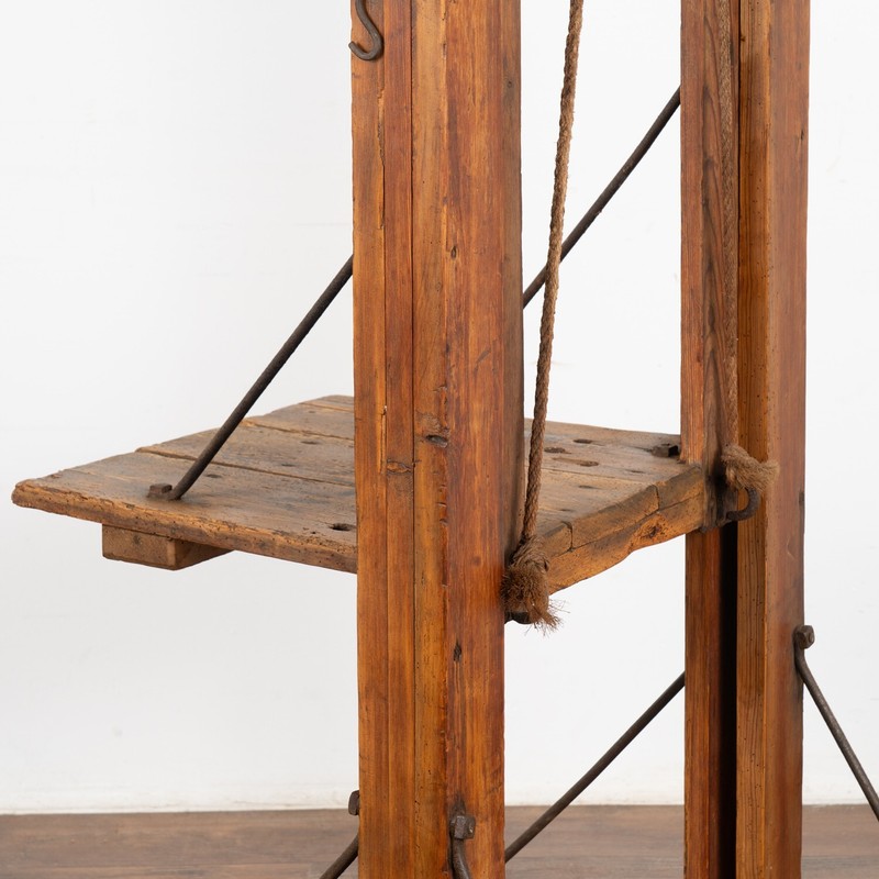 Antique Grain Lift Rustic Display Table, Denmark circa 1900 gallery