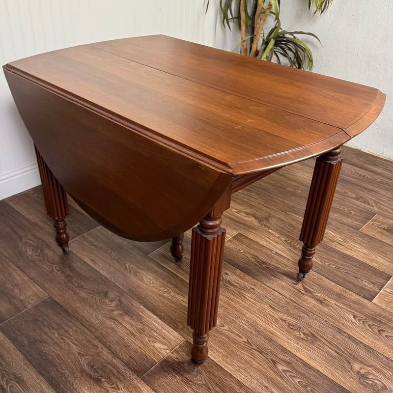 Federal-Style Cherry Extension Drop-Leaf Dining Table - Seats 8–10 gallery