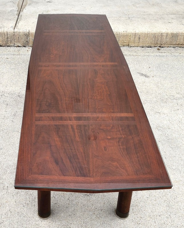 MCM Johnson Hadley Walnut Coffee Table Mad Men Eames Era gallery