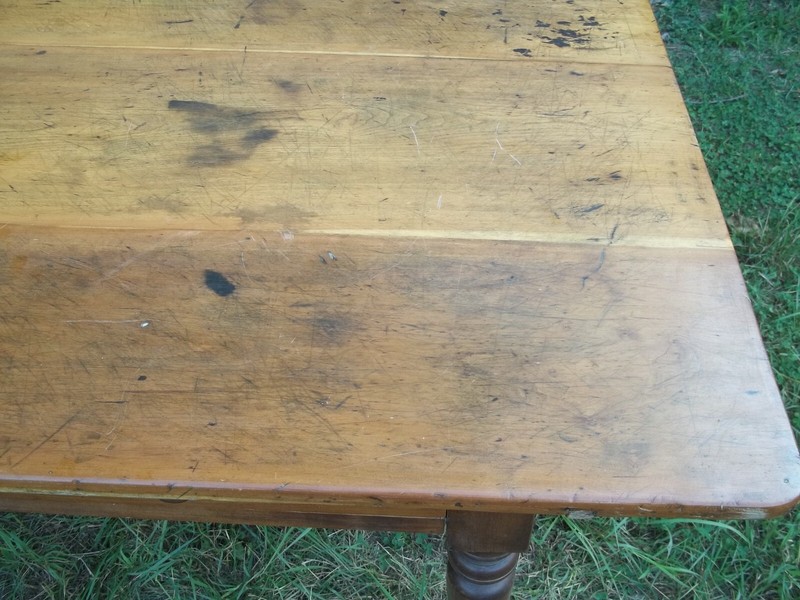 ANTIQUE 19th CENTURY 2 DRAWER COUNTRY FARMHOUSE WORK/DINING TABLE gallery