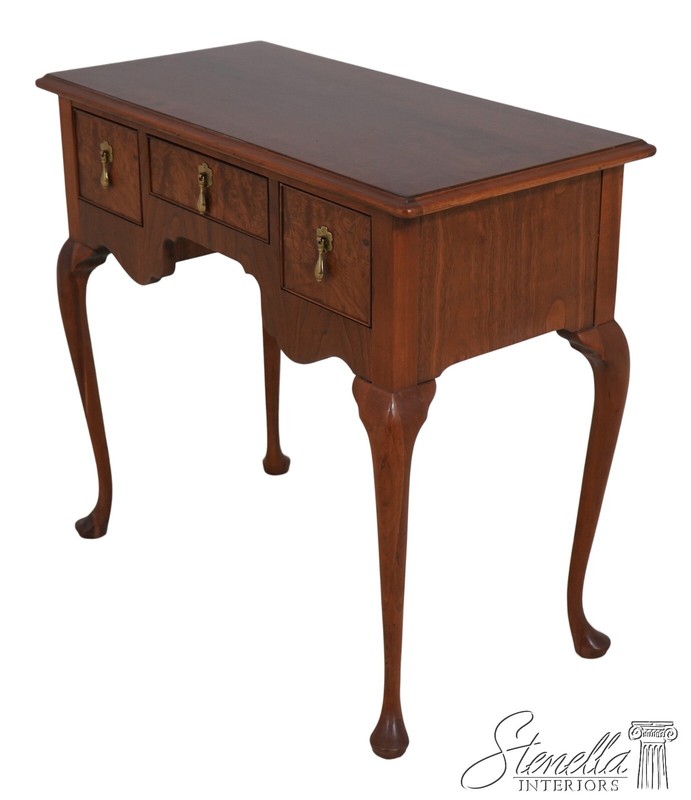 L66757: BAKER George III 3 Drawer Walnut Low Boy