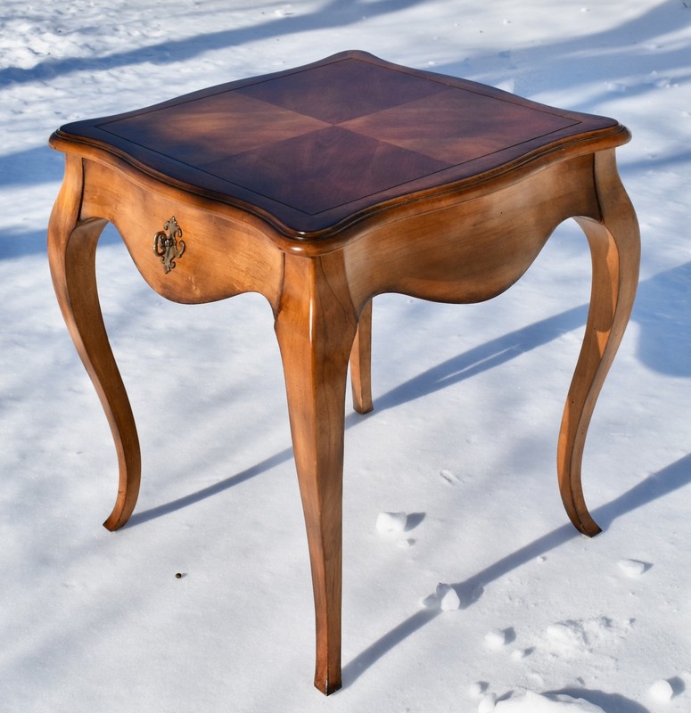 Vintage Century Destinations Square French Provincial Side Table w/Drawer gallery