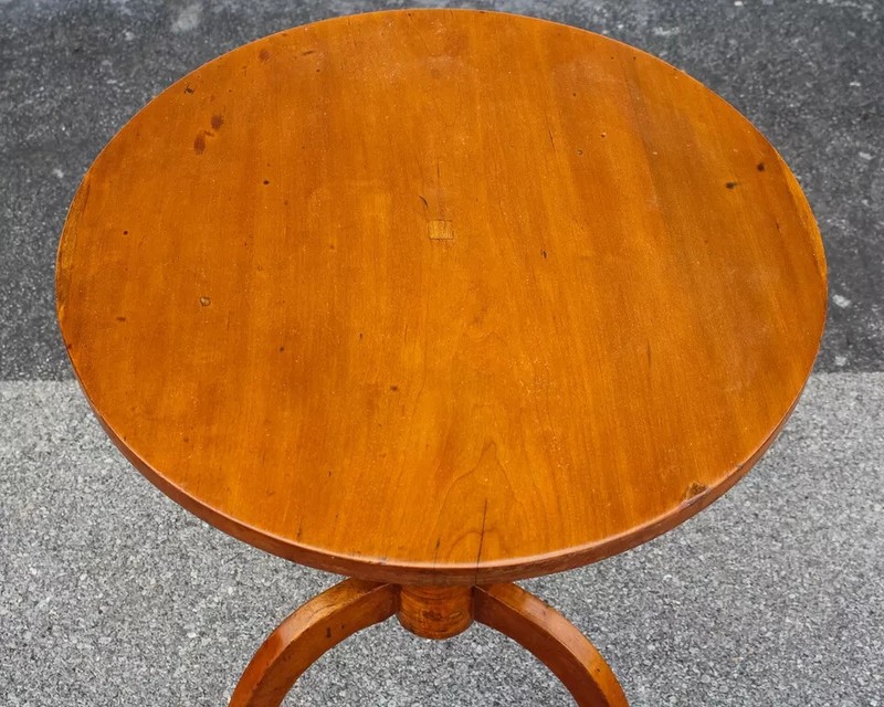 19th Century Cherry Empire Side Table – Refinished Accent Table gallery