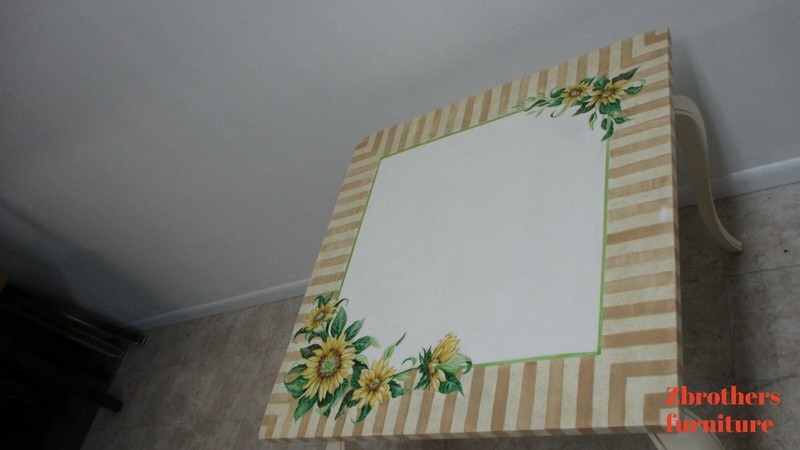 Lexington French Country Paint Decorated Dinette Card Dining Room Table gallery