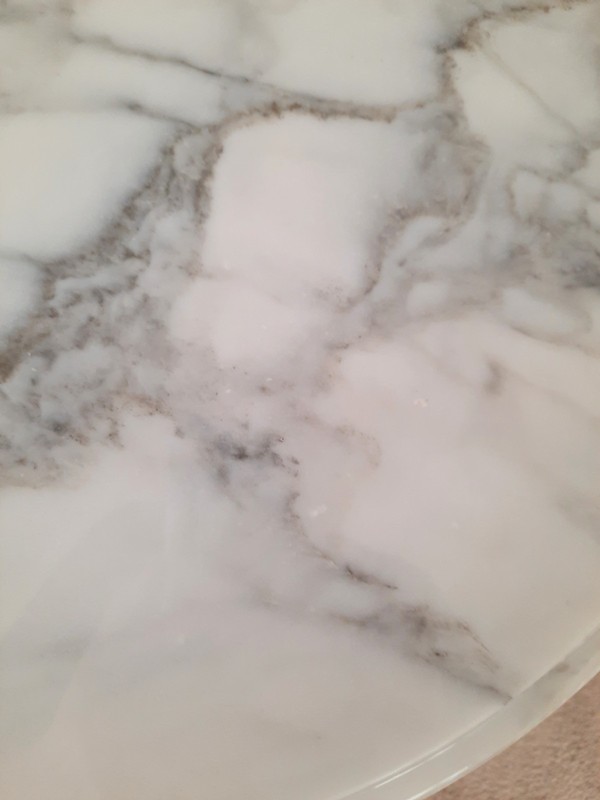 Vintage Gold White Marble Side Table **LOCAL PICKUP SAN DIEGO ONLY** gallery