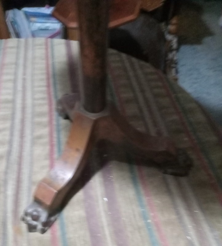 Solid Walnut with Copper Feet Plant Stand (PS200) gallery