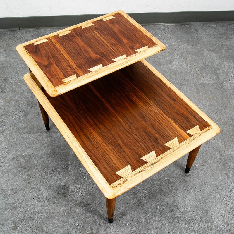 Mid Century Modern End Table Side Nightstand Lane Acclaim Restored Step Up MCM gallery