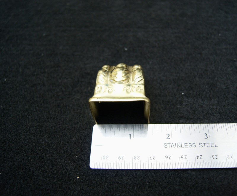 Claw Foot Table Stamped Brass Toe Cap Medium gallery
