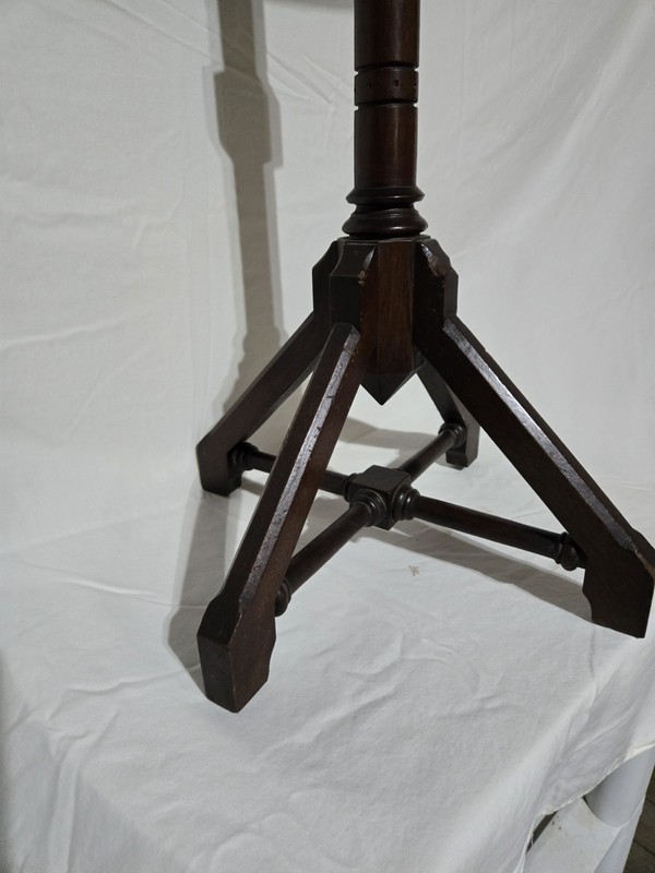 Antique Neoclassical Neo-Grec Gothic Pedestal Fern Table End Side Plant Stand gallery