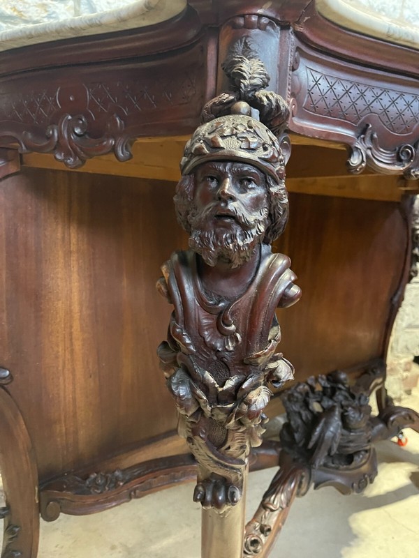 Antique Rococo Mahogany Pier / Console Table gallery