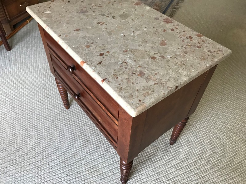 Mid-Century Lane Side Table with Spanish Marble Top gallery