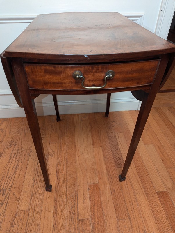 19th Century George III Pembroke Table With Satinwood Inlay, Circa 1790-1810 gallery