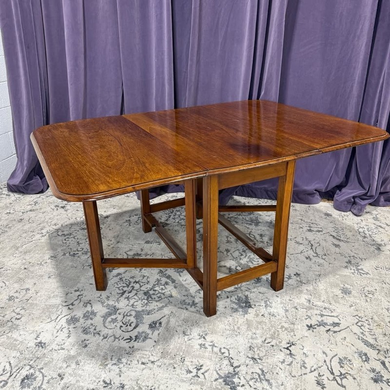 Vintage Gateleg Table -Elegant, Compact, & Sturdy
