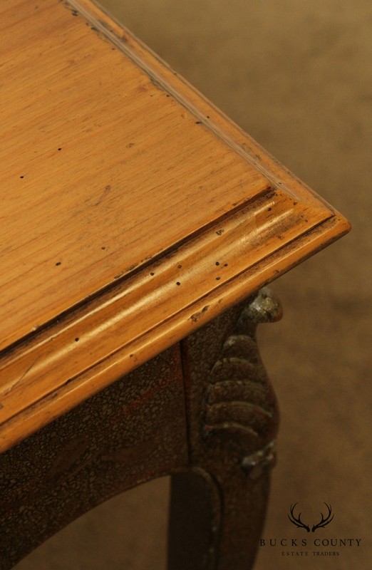 William Switzer Hand Crafted Pine, Paint Decorated One Drawer Side Table gallery