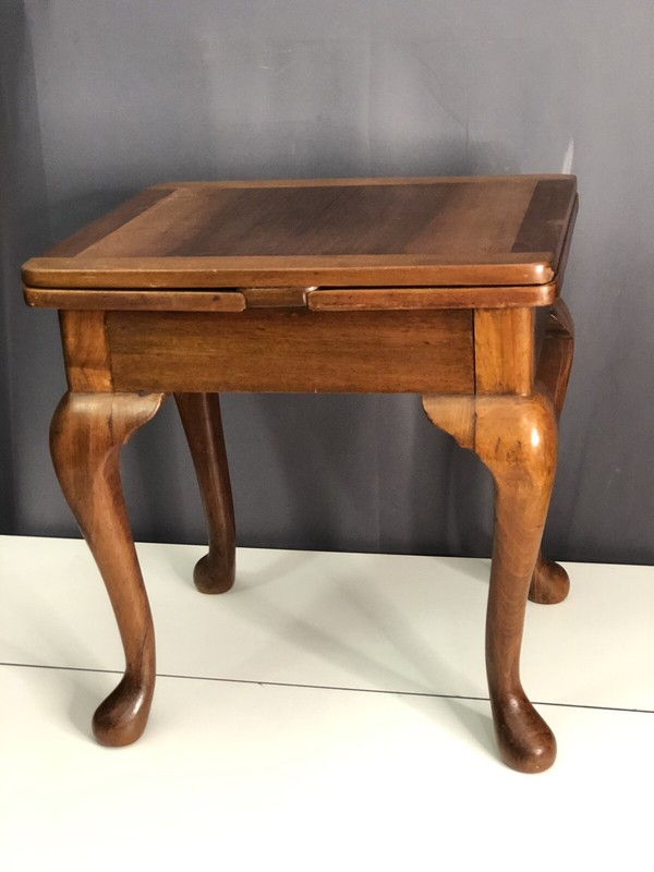 Vintage Solid Wood Draw Leaf Table Salesman Sample Display Side Made In USA