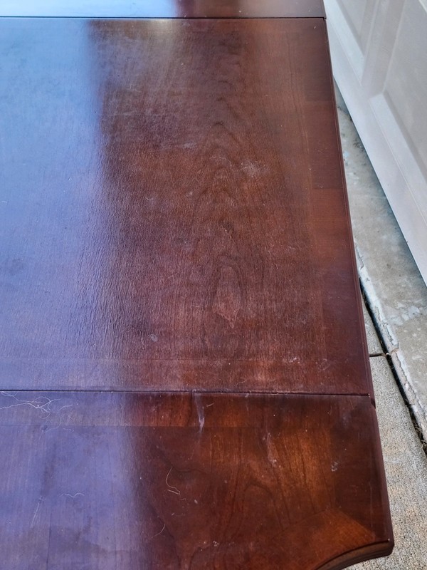 Bombay Company Drop Leaf Sheraton Side End Accent Mahogany Table One Drawer MCM gallery