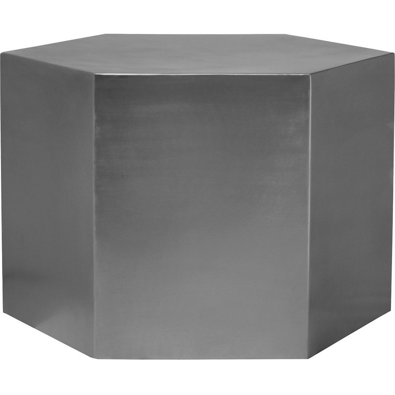 Hexagon Brushed Chrome Coffee Table gallery