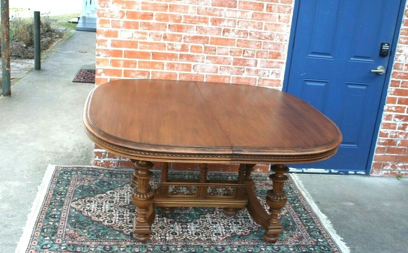 French Walnut Gothic Renaissance Table | Antique Dining or Kitchen Table