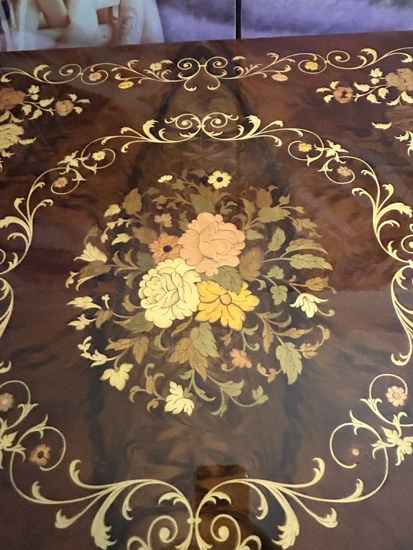 Vintage Italian Game Wood Table gallery