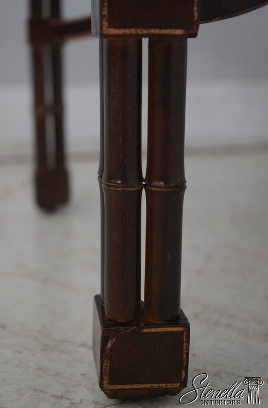 L70143: Paint Decorated Chinese Chippendale Faux Bamboo Tray Table gallery