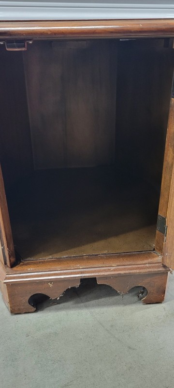 Vintage Oak Hexagon Cabinet End Table gallery