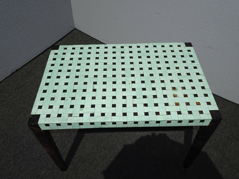 Vintage Designer Carlo Pessina Stone and Mother of Pearl Coffee Table gallery