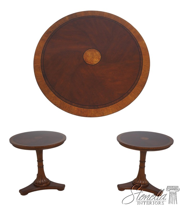 L72831: Pair Of ETHAN ALLEN Townhouse Pedestal Tables