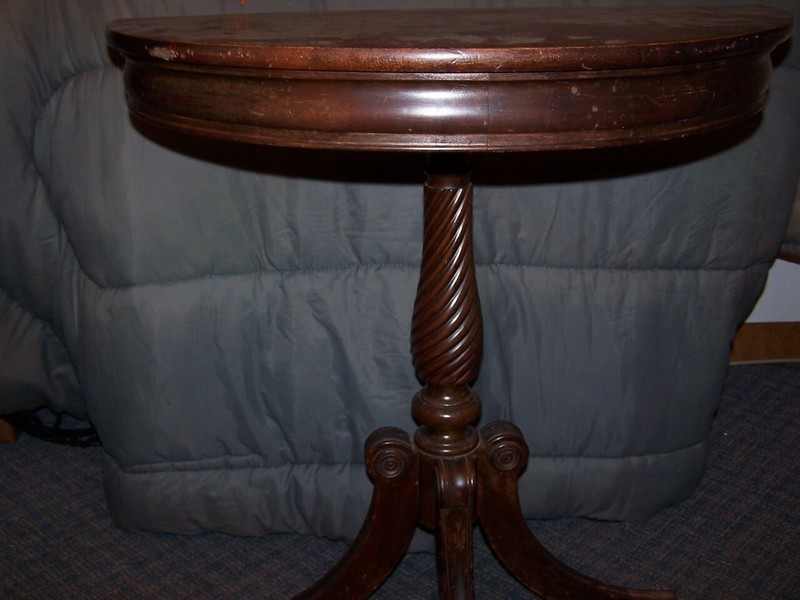 Antique Half Round Table