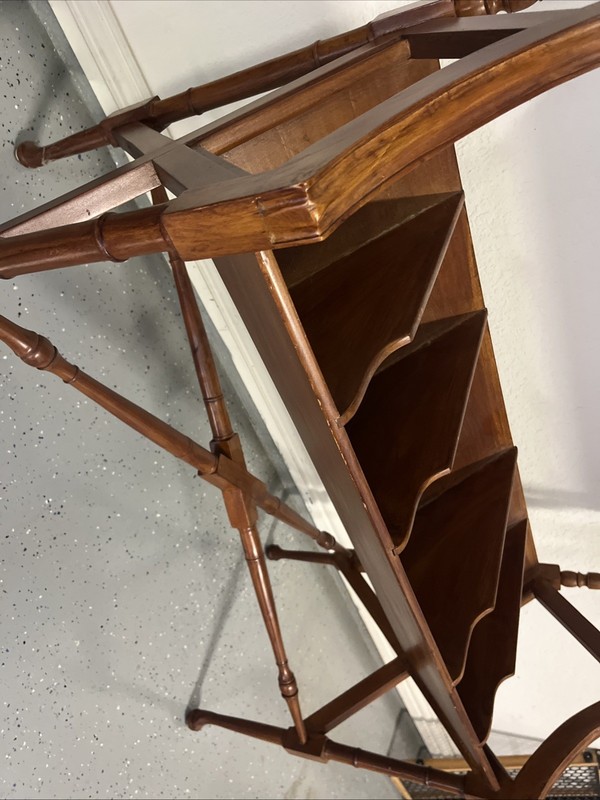 Vintage Chippendale Book Trough Accent Table. Has Rancho Monterrey Mark. gallery
