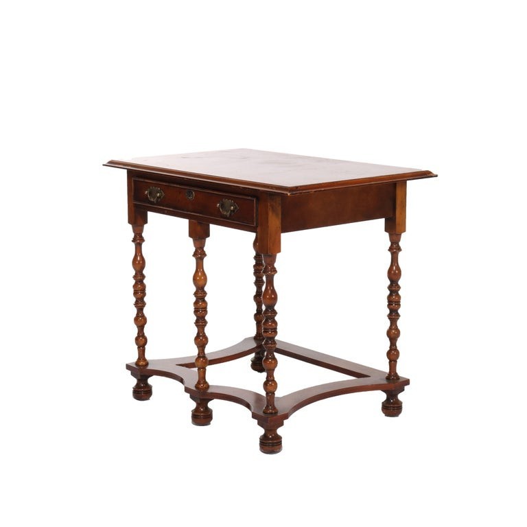 Antique Yorkshire High Point Elizabethan Burl Hall Table 20thC gallery